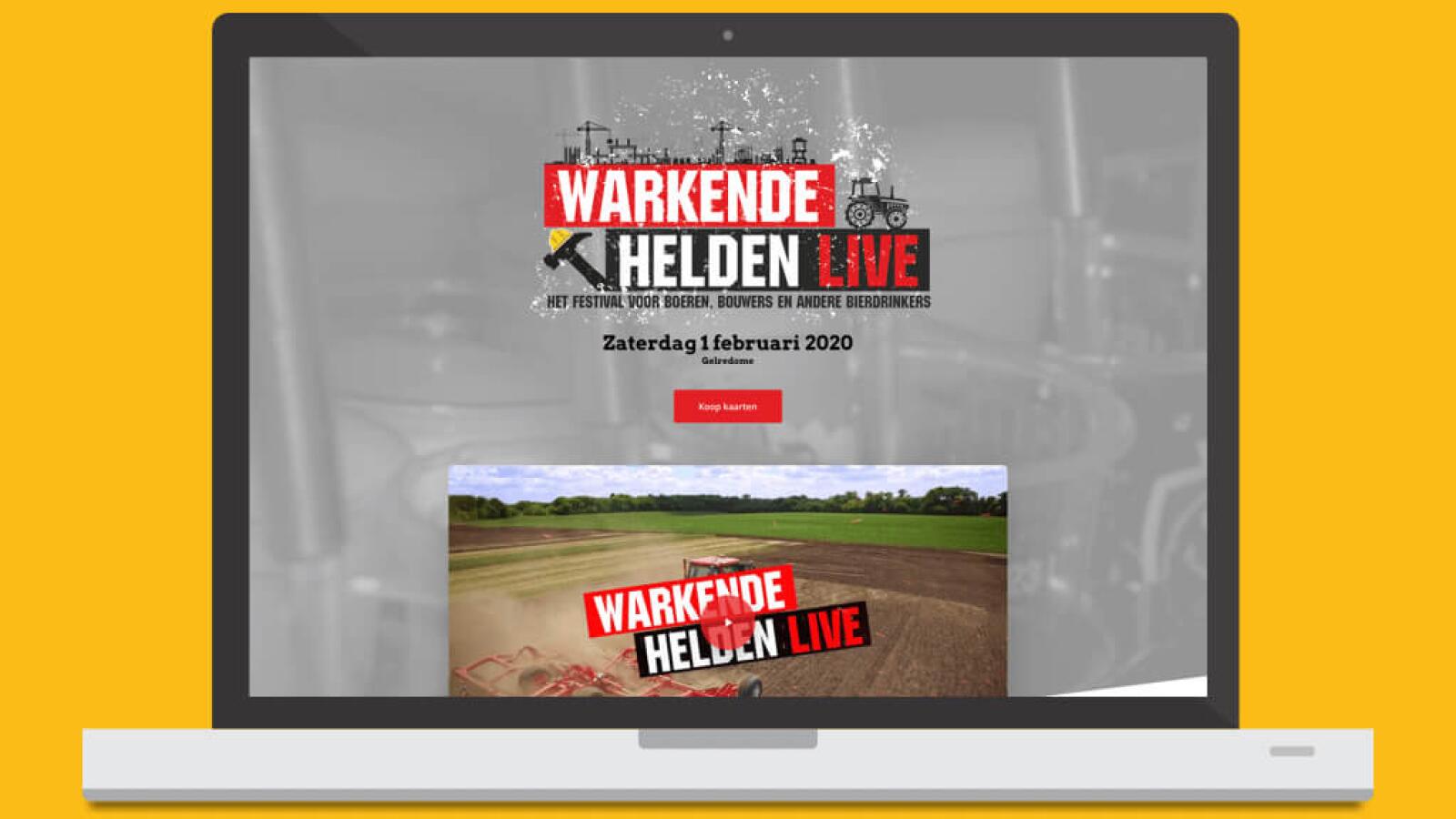 Website Warkende Helden Live