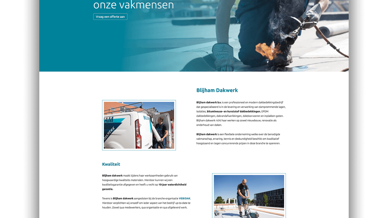 Website Blijham Dakwerk