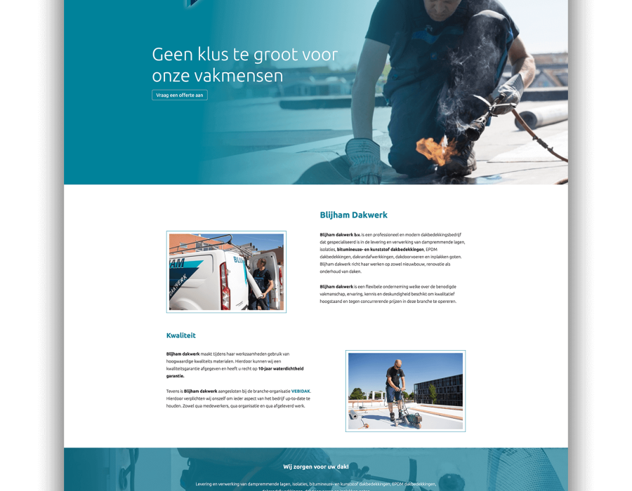 Website Blijham Dakwerk