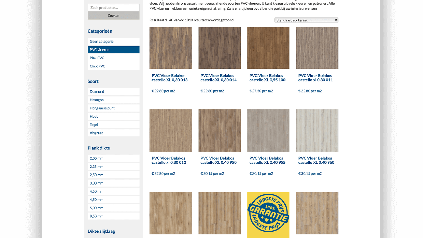 Webshop PVC Vloeren