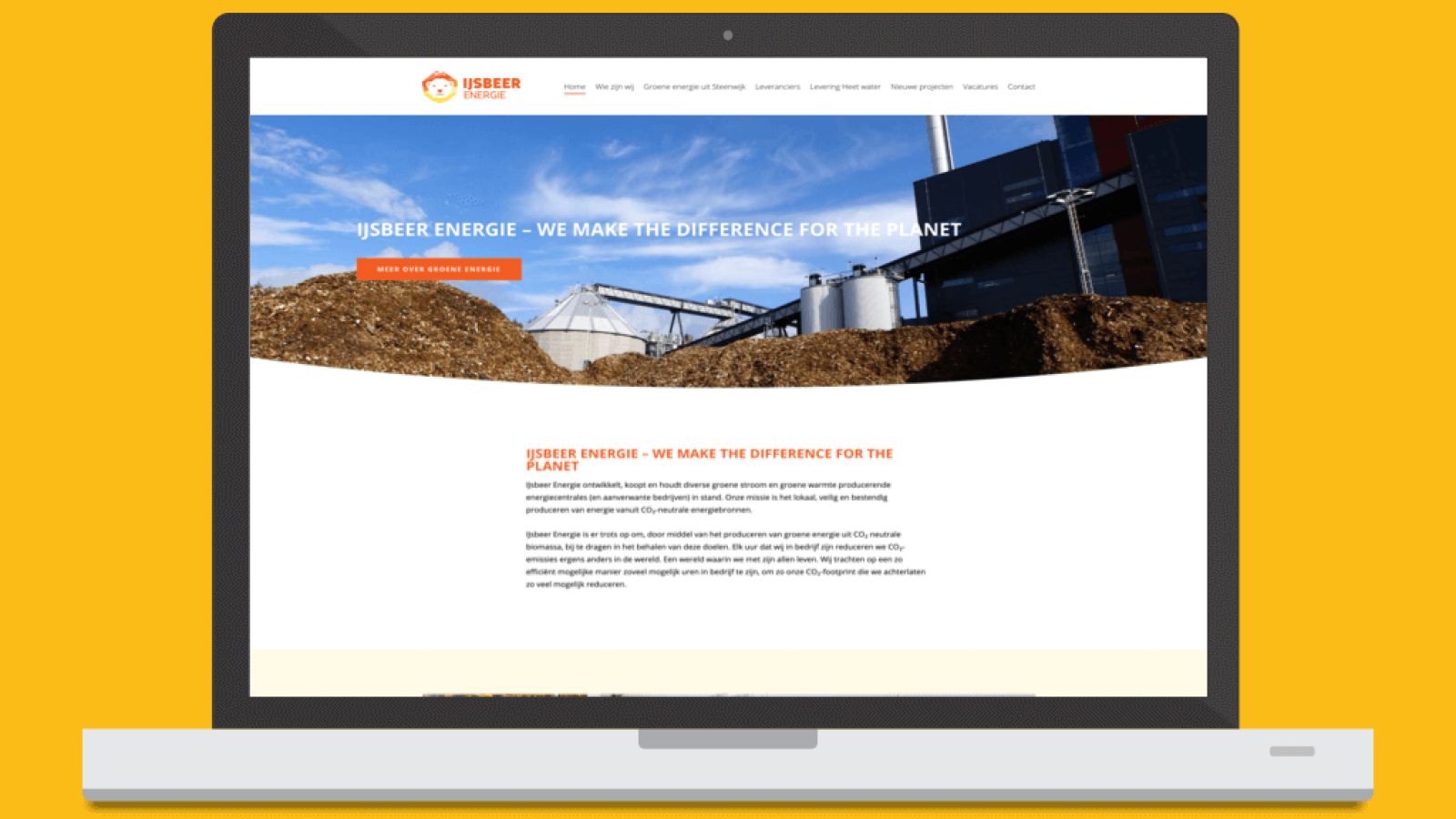 Website IJsbeer Energie