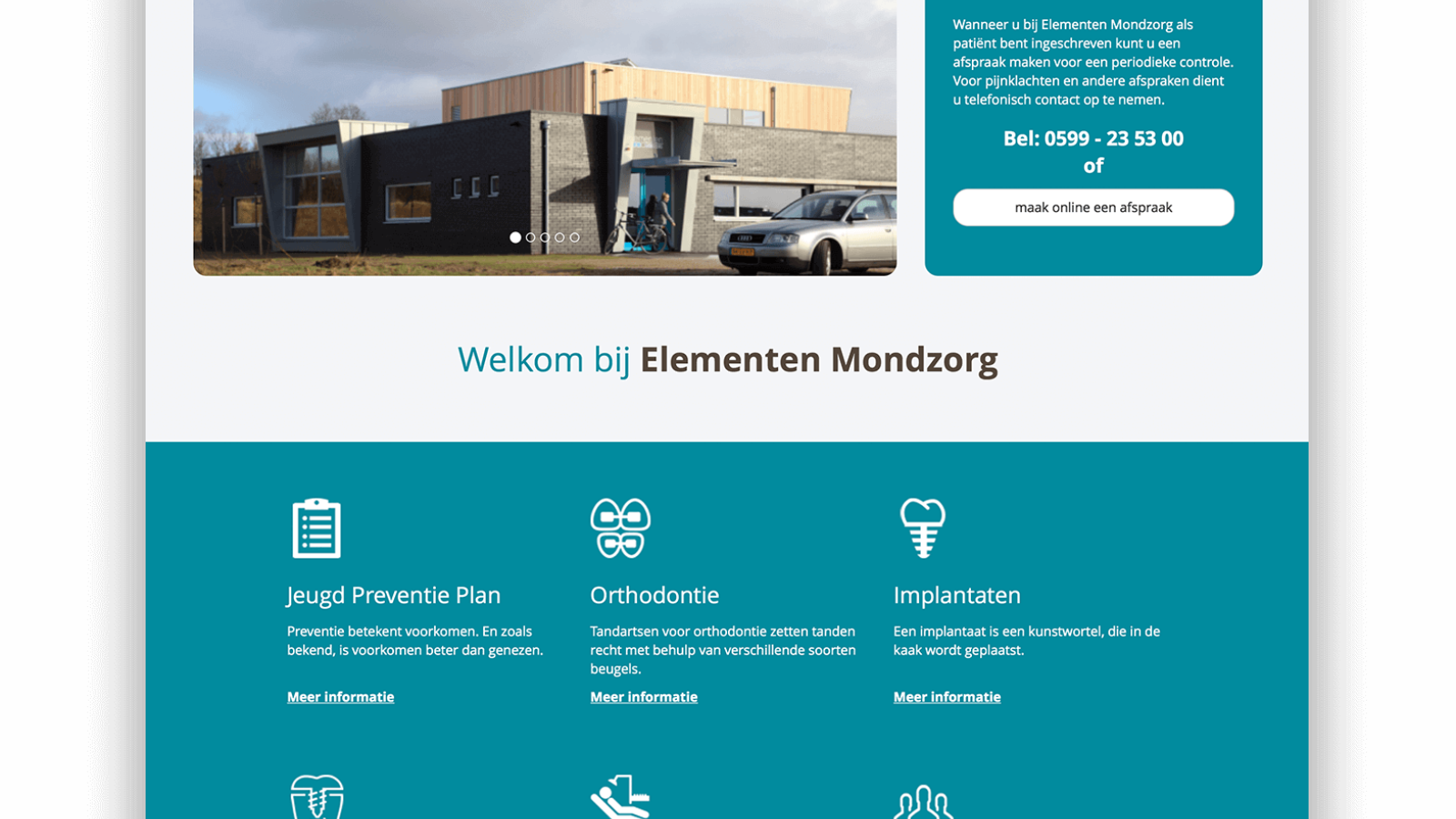 Website Elementen Mondzorg Borger