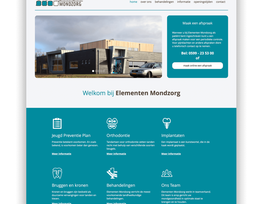 Website Elementen Mondzorg Borger