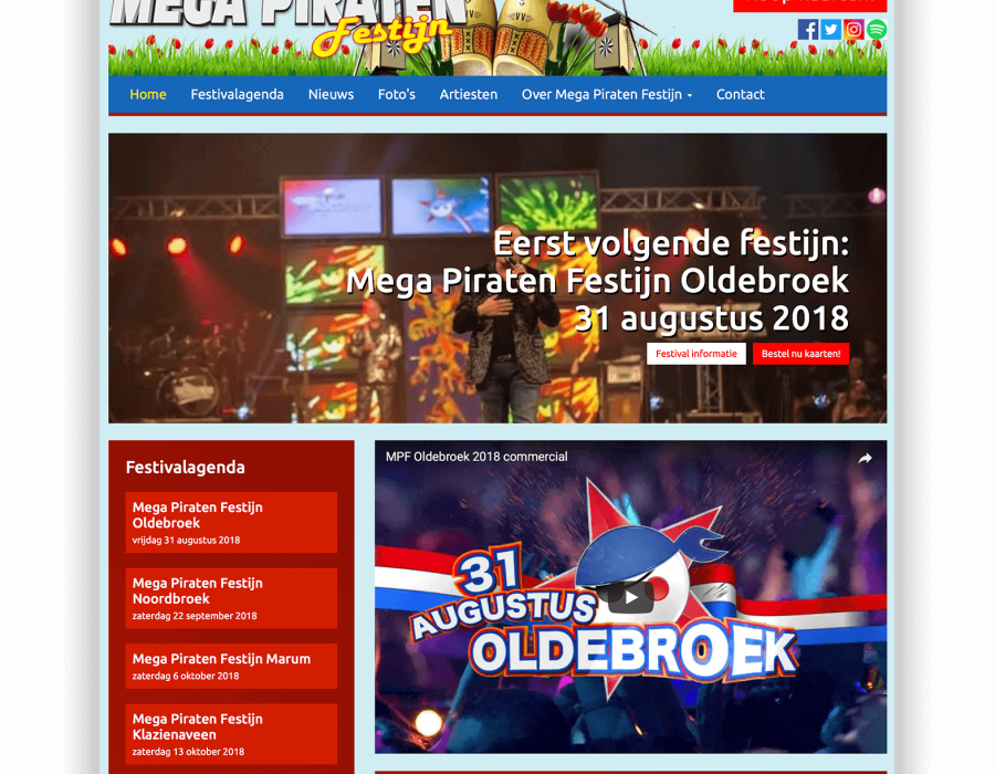 Website Mega Piraten Festijn